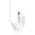 One 14K White Gold Invisible Set Diamond  single earring 41002003 | Shin Brothers* 