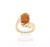 14K Yellow Gold Oval Shape Amber Ring 12002412 **