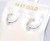 14K White Gold Hoop Earrings   42002515 By Shin Brothers*