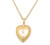 14K Yellow Gold CZ Diamond Cut Heart Shape Locket Pendant 52001727 | Shin Brothers* 