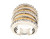 Sterling Silver White And Yellow Gold Ring 81010354