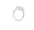 18K White Gold Diamond Bypass Design Ring 11004064 | Shin Brothers* 