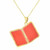 14K Yellow Gold Rectangular Picture Locket Pendant