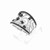 18K White Gold White/Black Diamond Ring  11005225 | Shin Brothers* 