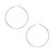 10K White Gold 2.0X50mm Shiny Large Round Hoop Earring 255RW | Shin Brothers**