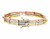 14K Tri-Color Gold 4.48 Carats Diamond Bracelet 21000548 | Shin Brothers* 