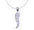 14K White Gold Diamond Italian Horn Charm By Shin Brothers Jewelers Inc.