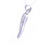 14K White Gold Diamond Italian Horn Charm By Shin Brothers Jewelers Inc.