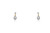 14K Yellow Gold CZ Freshwater Pearl Drop Earrings 42002750 | Shin Brothers*