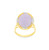 14K Yellow Gold Diamond Dyed Purple Jade Ring  12002655 | Shin Brothers* 