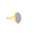 14K Yellow Gold Diamond Dyed Purple Jade Ring  12002655 | Shin Brothers* 