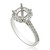 18K White Gold Diamond Halo Setting  110059086  By Shin Brothers*