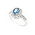 14K White Gold  Sapphire and  Diamond Ring 12002698  By Shin Brothers*