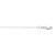 18K White Gold Ladies' Cable Chain 30003522 | Shin Brothers*