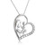 14K White Gold Diamond Mother & Child Heart Pendant 51001968 | Shin Brothers*