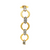 14K Two Tone Gold 1.20ctw Diamond Open Link Bracelet 21000803 | Shin Brothers*