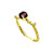 14K Yellow Gold Amethyst Diamond Ring 12002889 | Shin Brothers*