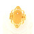 14K Yellow Gold Oval Ring with Diamond Accent 11001728 | Shin Brothers*