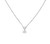 14K White Gold CZ "I" Initial Necklace 32000677 | Shin Brothers*