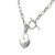 14K White Gold Heart Chain Link Necklace 30002973 | Shin Brothers*