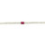 14K White Gold Ruby Diamond Adjustable Bracelet 22000900 | Shin Brothers*