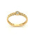 14K Yellow Gold Solitaire Diamond Bezel Chain Link Ring 11006817 | Shin Brothers*