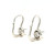 14K White Gold Open Setting Diamond Lever Back Earrings 41002597 | Shin Brothers*