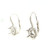 14K White Gold Open Setting Diamond Lever Back Earrings 41002597 | Shin Brothers*