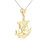 14K Yellow Gold Eagle With Anchor Charm 50003989 | Shin Brothers*