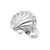 14K White Gold Diamond Seashell Ring 11006303 | Shin Brothers*
