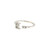 14K White Gold Diamond Initial "K" Open Ring with Setting 11007004 | Shin Brothers*