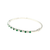 18K White Gold Diamond and Emerald Bracelet 22000936 | Shin Brothers*