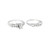 14K White Gold Inset Diamond Bridal Set 11000507 | Shin Brothers*