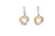 14K Tricolor Gold Diamond Swirl Drop Earrings 41000676 | Shin Brothers*