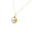 14K Yellow Gold Pearl Emerald Charm 52001945 | Shin Brothers**