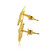 14K Yellow Gold Starfish Stud Earrings 40002388 | Shin Brothers*