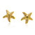 14K Yellow Gold Starfish Stud Earrings 40002388 | Shin Brothers*