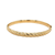 14K Yellow Gold 6MM Diamond Cut Design 7.5" Bangle with Clasp 23000238 | Shin Brothers*