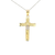 14K Two Tone Gold Crucifix Charm 50004227 | Shin Brothers*