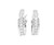 14K White Gold Diamond Omega Back Earrings 41002746 | Shin Brothers*