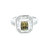 18K White Gold Green Tourmaline Diamond Ring 12003212 | Shin Brothers*