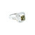 18K White Gold Green Tourmaline Diamond Ring 12003212 | Shin Brothers*