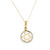14K White and Yellow Gold Star of David Disk Charm 50001702 | Shin Brothers* 