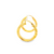 14K Yellow Gold Diamond Cut Hoop Earrings 40003293 | Shin Brothers*