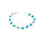 14K Yellow Gold Evil Eye Bracelet 7.5" White Blue 22000973 | Shin Brothers*