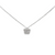 18K White Gold Diamond Flower Necklace 31001293 | Shin Brothers**