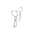 14K White Gold Diamond Hearts Huggie Earrings 41002777 | Shin Brothers**