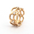 14K Yellow Gold Wide 9.6mm  Diamond Link Style  Ring 11007328 | Shin Brothers**