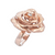 Silver Rose Pink Tone Ring 81210408 | Shin Brothers**