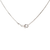 14K White Gold 16.5" 1mm Cable Chain 30004793 | Shin Brothers Jewelers Inc.